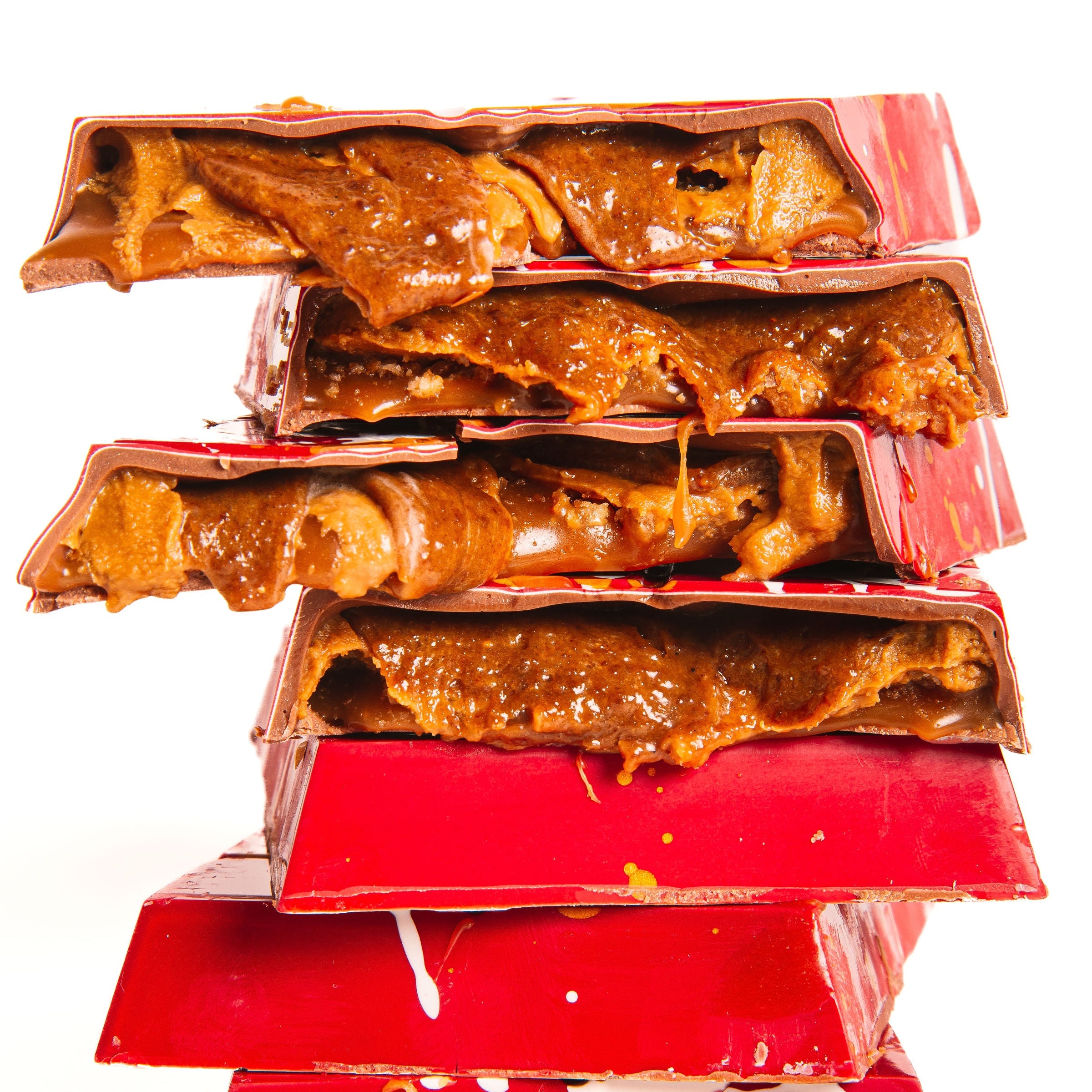 Broken Chocolate Slabs with filling exposed