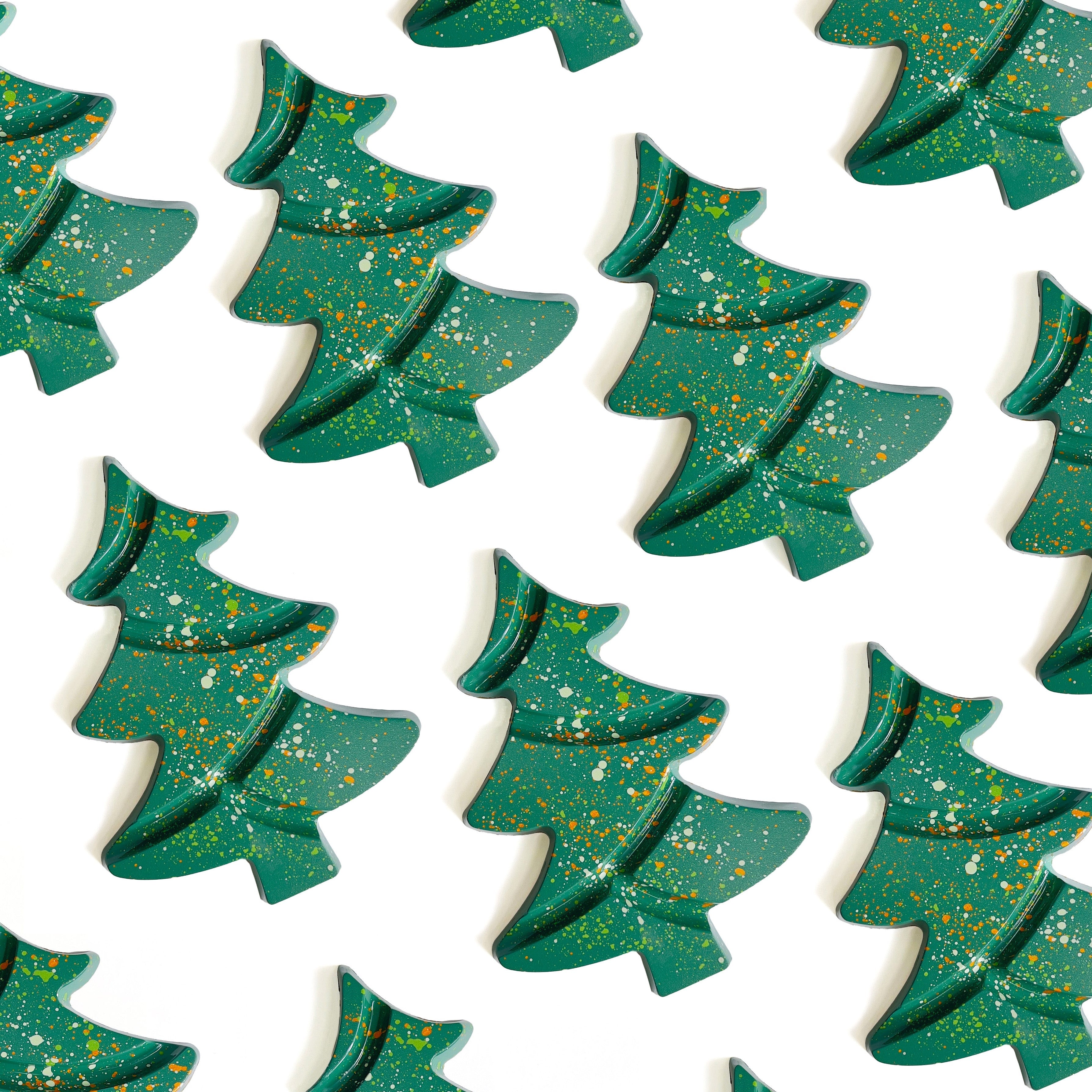 Multiple chocolate Christmas trees