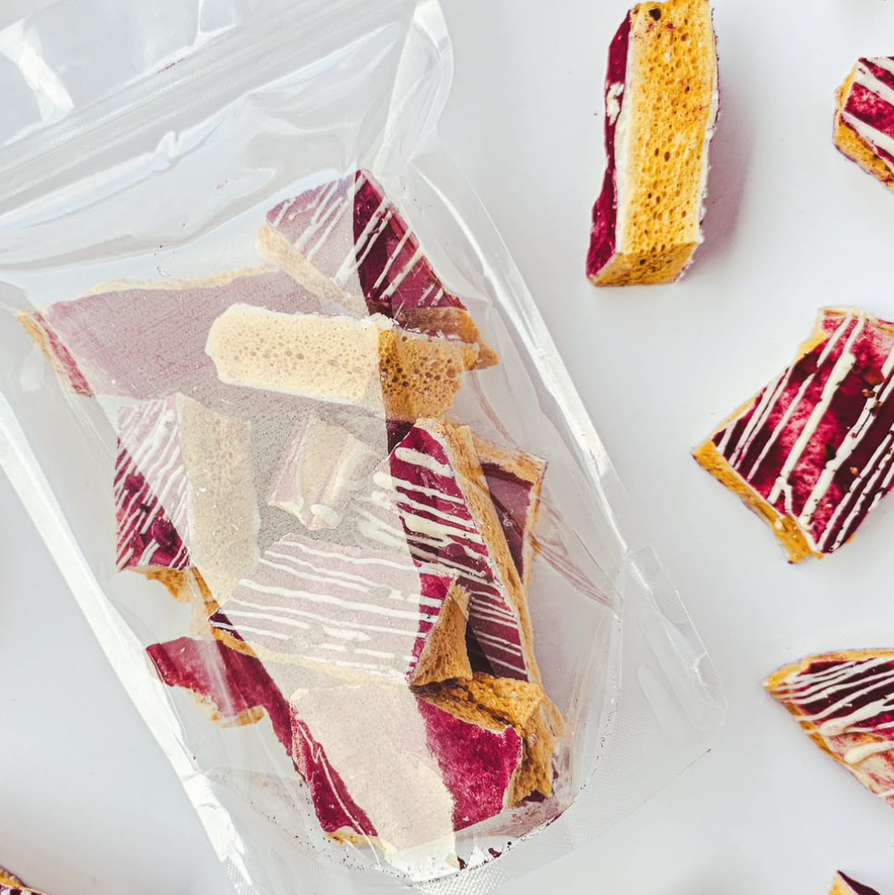 Beetroot & White Chocolate Honeycomb